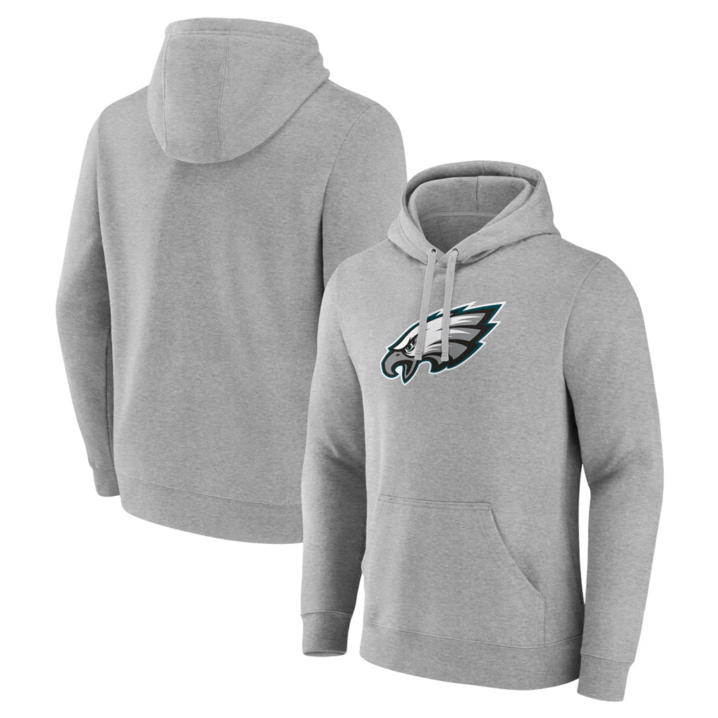 My Store P.Eagles Gray LOGO Pullover Hoodies Home Game Blank Player Stitched Jerseys