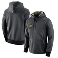 My Store P.Eagles Gray Pullover Hoodies Home Game Blank Player Stitched Jerseys