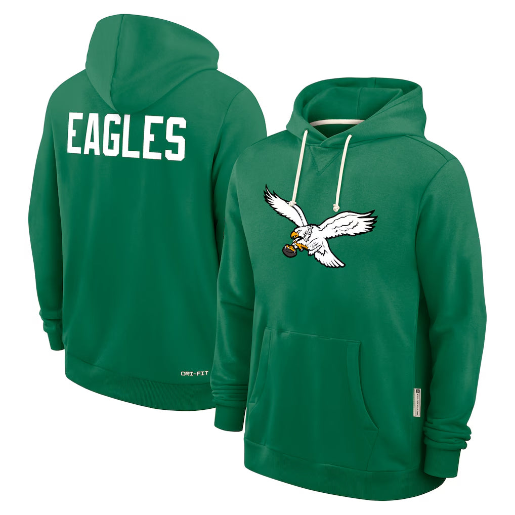 My Store P.Eagles Green Pullover Hoodies Home Game Blank Player Stitched Jerseys