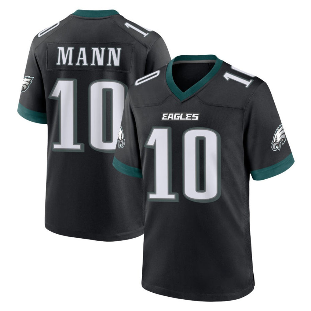 My Store P.Eagles #10 Braden Mann Player Black Game Home Stitched Jerseys