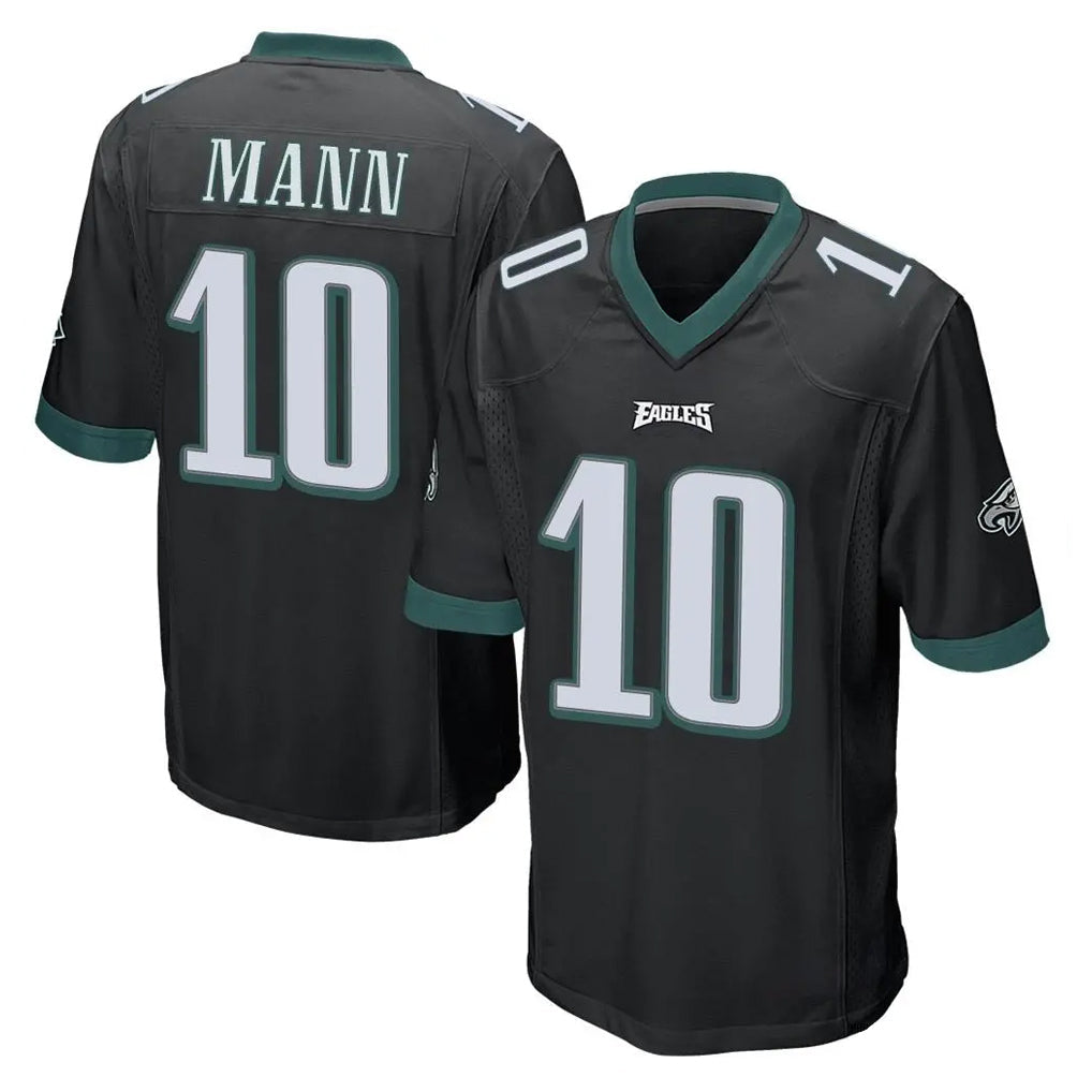 My Store P.Eagles #10 Braden Mann Player Black Home Game Stitched Jerseys