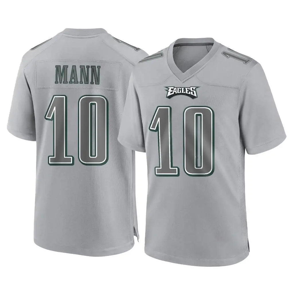 My Store P.Eagles #10 Braden Mann Player Gray Atmosphere Fashion Home Game Stitched Jerseys