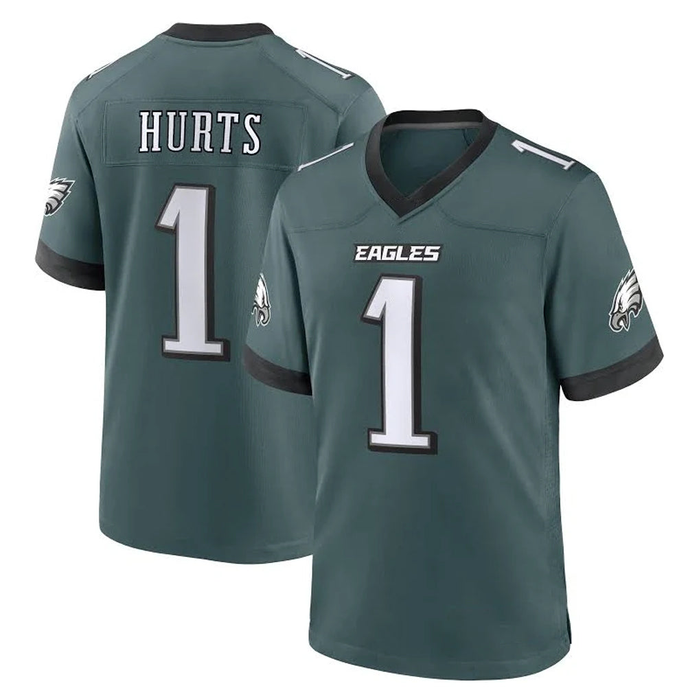 My Store P.Eagles #1 Jalen Hurts Player Green Home Game Stitched Jerseys