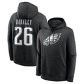 My Store P.Eagles #26 Saquon Barkley Player Black Pullover Hoodies Home Game Stitched Jerseys