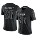 My Store P.Eagles #26 Saquon Barkley Player Black Reflective Limited Home Game Stitched Jerseys
