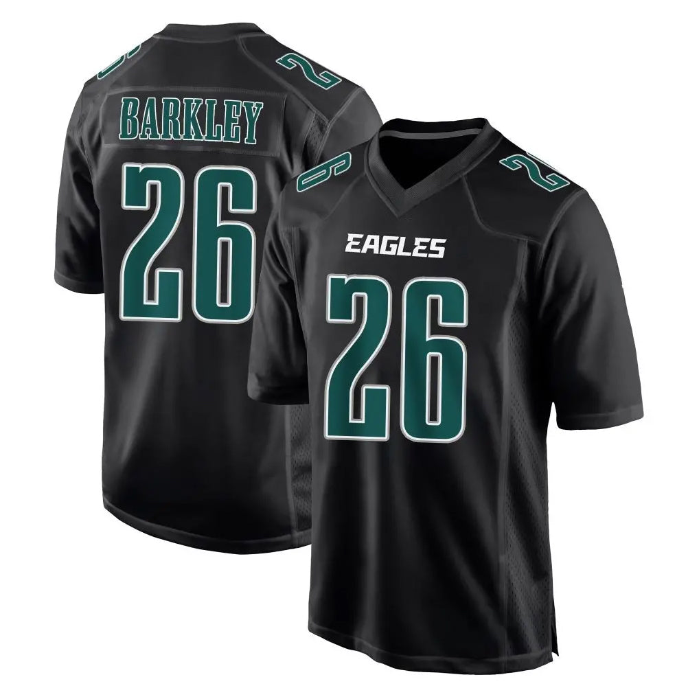 My Store P.Eagles #26 Saquon Barkley Player Carbon Black Fashion Home Game Stitched Jerseys