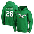 My Store P.Eagles #26 Saquon Barkley Player Green Pullover Hoodies Home Game Stitched Jerseys
