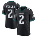 My Store P.Eagles #2 Riq Woolen Player Black Game Home Stitched Jerseys