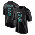 My Store P.Eagles #2 Riq Woolen Player Carbon Black Fashion Home Game Stitched Jerseys