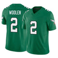 My Store P.Eagles #2 Riq Woolen Player Green Kelly Alternate Vapor F.U.S.E. Home Game Stitched Jerseys