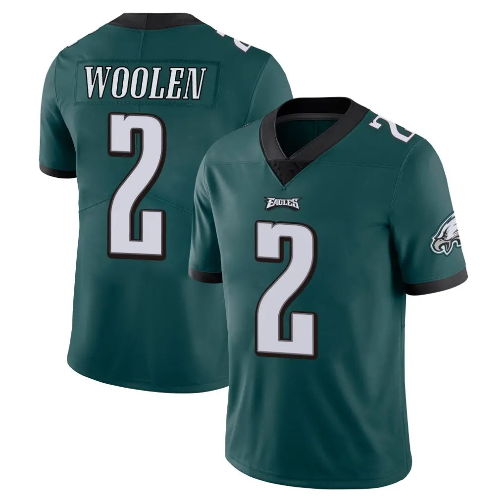 My Store P.Eagles #2 Riq Woolen Player Team Color Green Vapor Untouchable Home Game Stitched Jerseys