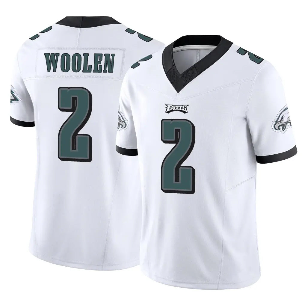 My Store P.Eagles #2 Riq Woolen Player White Limited Vapor F.U.S.E. Home Game Stitched Jerseys