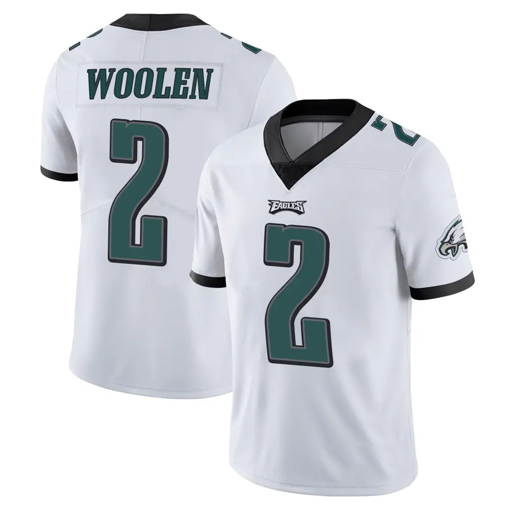 My Store P.Eagles #2 Riq Woolen Player White Limited Vapor Untouchable Home Game Stitched Jerseys