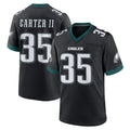 My Store P.Eagles #35 Michael Carter II Player Black Game Home Stitched Jerseys