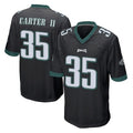 My Store P.Eagles #35 Michael Carter II Player Black Home Game Stitched Jerseys