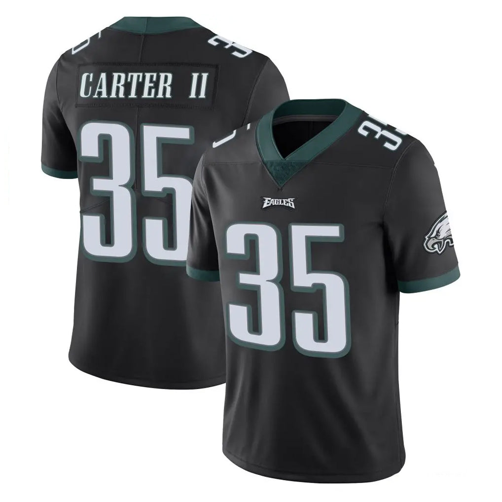 My Store P.Eagles #35 Michael Carter II Player Black Limited Vapor Untouchable Home Game Stitched Jerseys