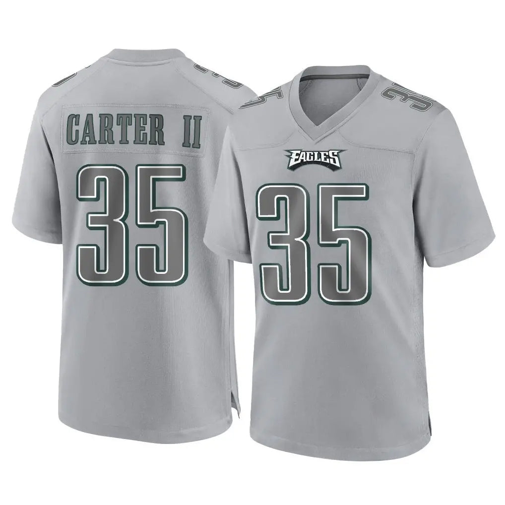 My Store P.Eagles #35 Michael Carter II Player Gray Atmosphere Fashion Home Game Stitched Jerseys