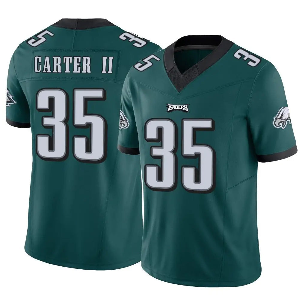 My Store P.Eagles #35 Michael Carter II Player Team Color Green Limited Vapor F.U.S.E. Home Game Stitched Jerseys