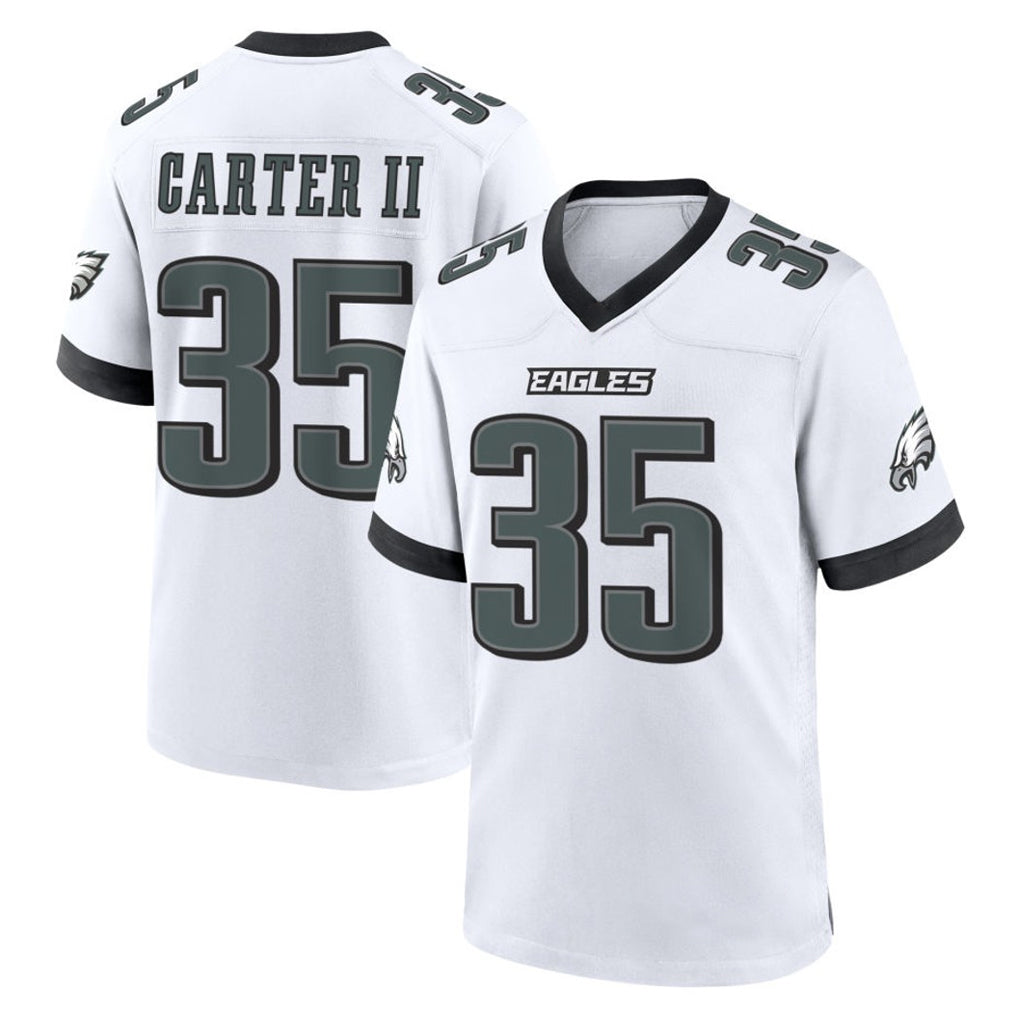 My Store P.Eagles #35 Michael Carter II Player White Game Home Stitched Jerseys