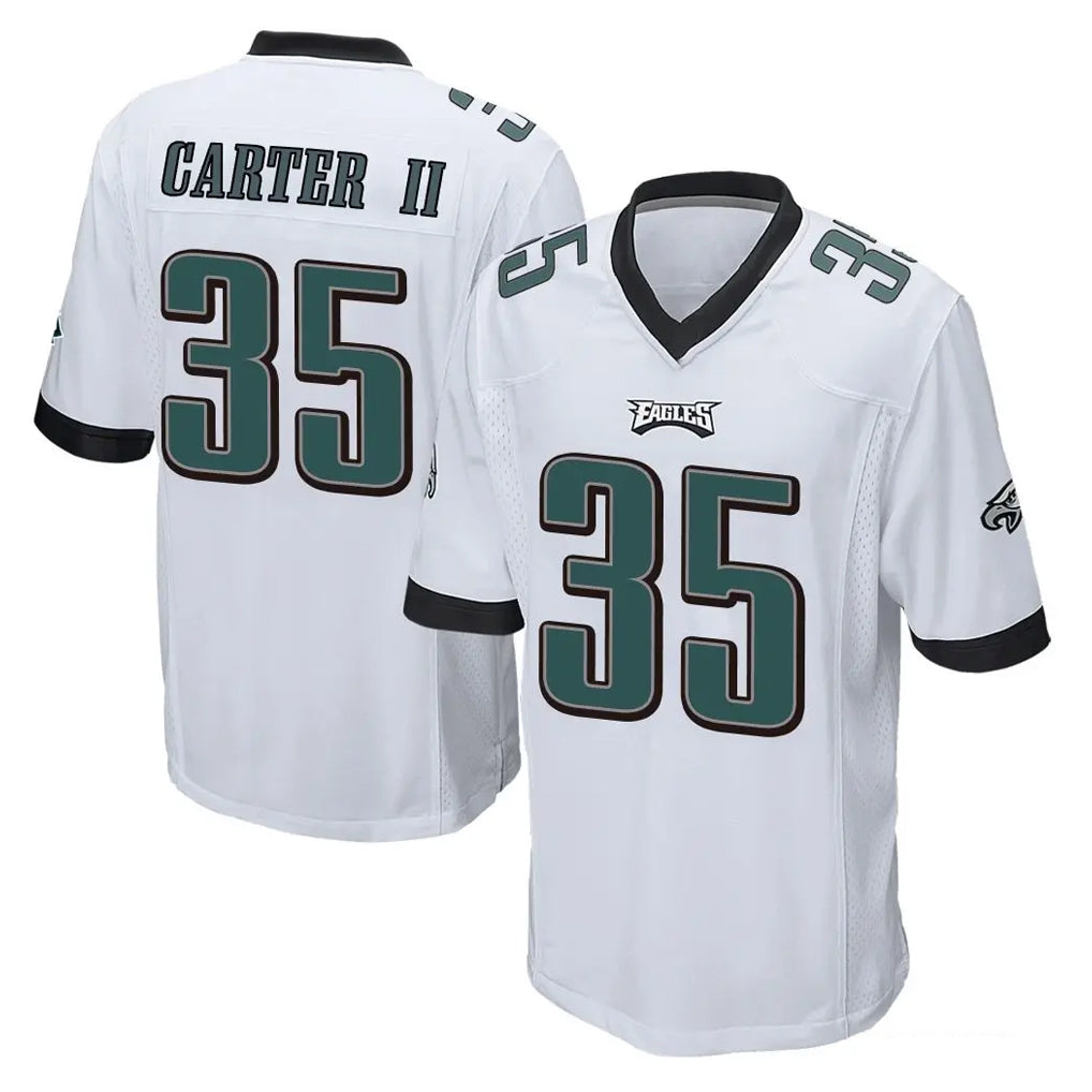 My Store P.Eagles #35 Michael Carter II Player White Home Game Stitched Jerseys