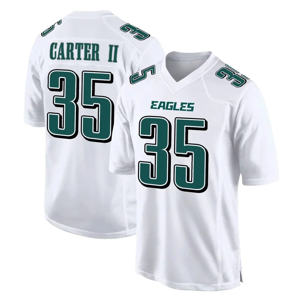 My Store P.Eagles #35 Michael Carter II Player White Tundra Fashion Home Game Stitched Jerseys