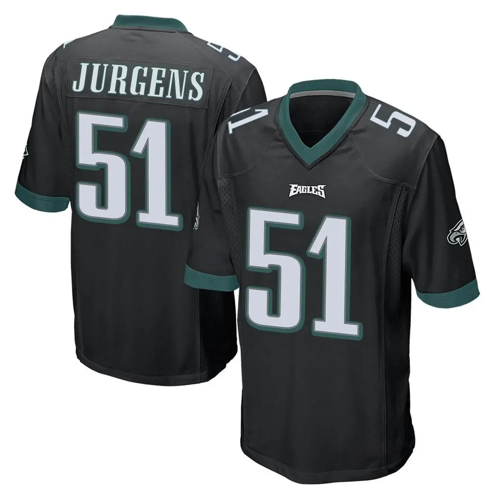 My Store P.Eagles #51 Cam Jurgens Player Black Home Game Stitched Jerseys
