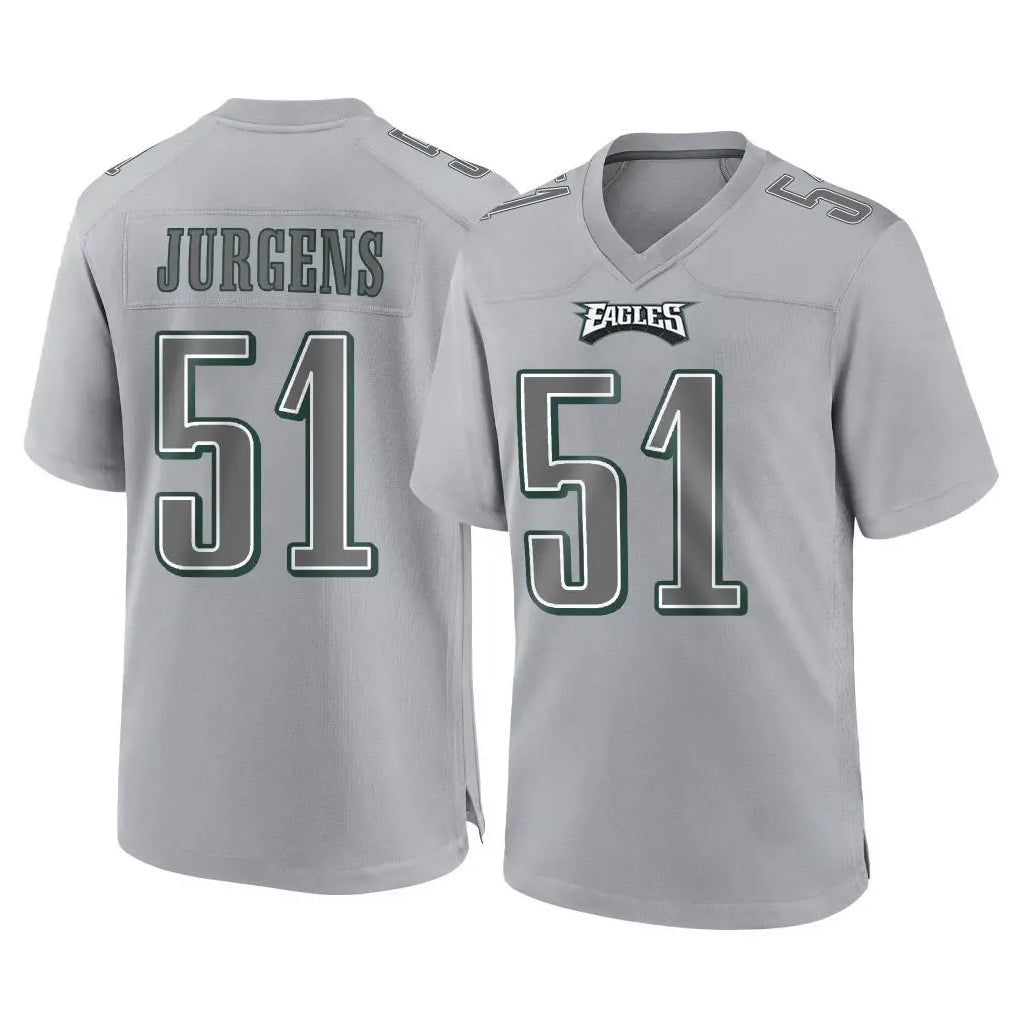 My Store P.Eagles #51 Cam Jurgens Player Gray Atmosphere Fashion Home Game Stitched Jerseys
