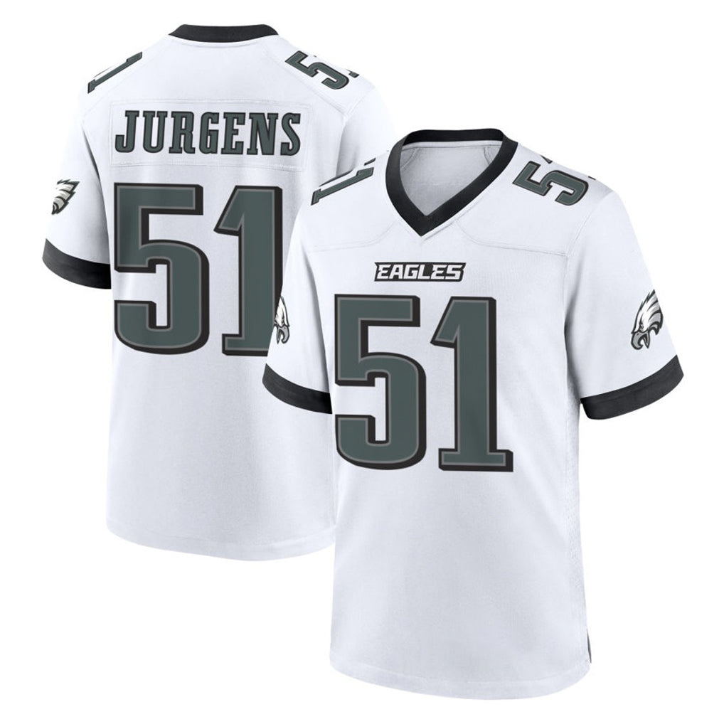 My Store P.Eagles #51 Cam Jurgens Player White Game Home Stitched Jerseys