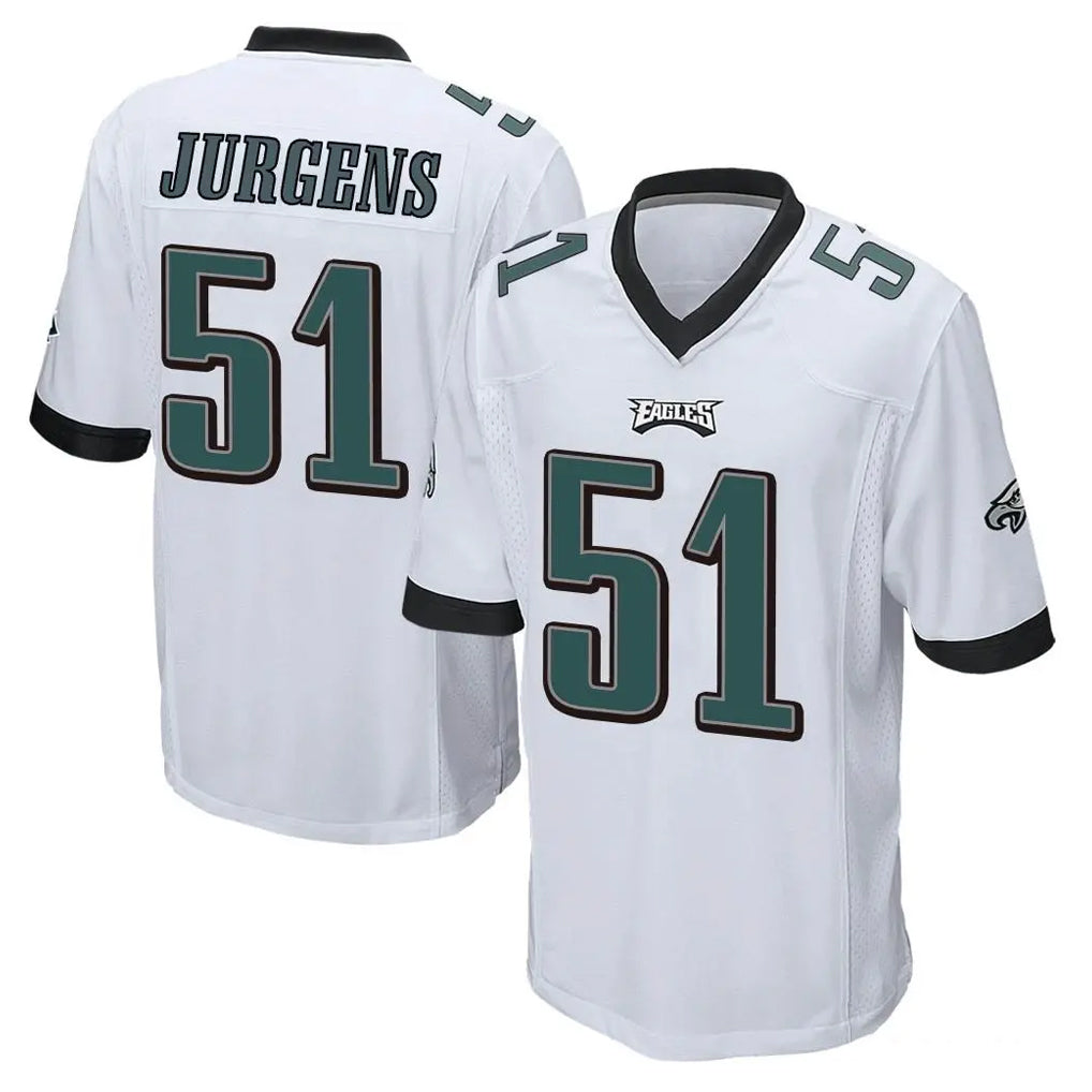 My Store P.Eagles #51 Cam Jurgens Player White Home Game Stitched Jerseys