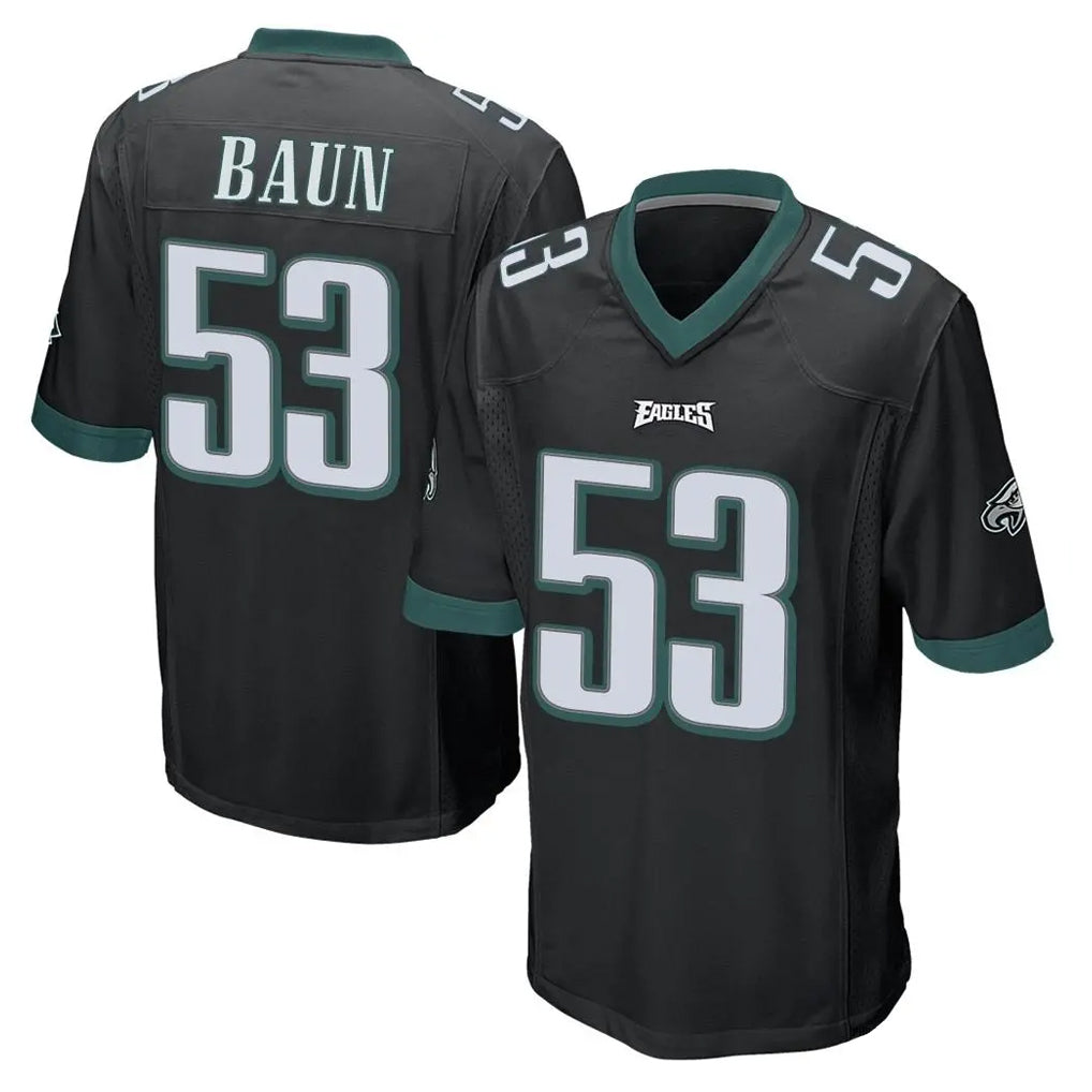 My Store P.Eagles #53 Zack Baun Player Black Home Game Stitched Jerseys