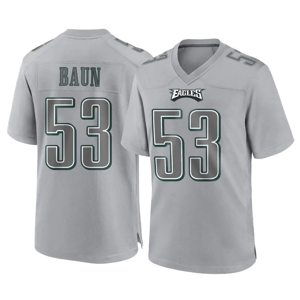 My Store P.Eagles #53 Zack Baun Player Gray Atmosphere Fashion Home Game Stitched Jerseys