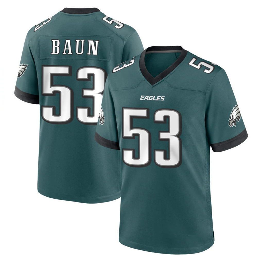 My Store P.Eagles #53 Zack Baun Player Green Home Game Stitched Jerseys