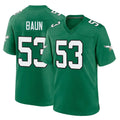 My Store P.Eagles #53 Zack Baun Player Green Kelly Alternate Home Game Stitched Jerseys
