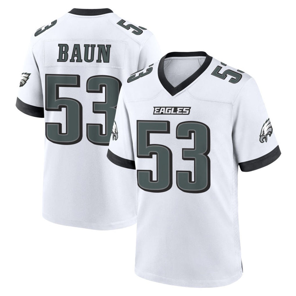 My Store P.Eagles #53 Zack Baun Player White Game Home Stitched Jerseys