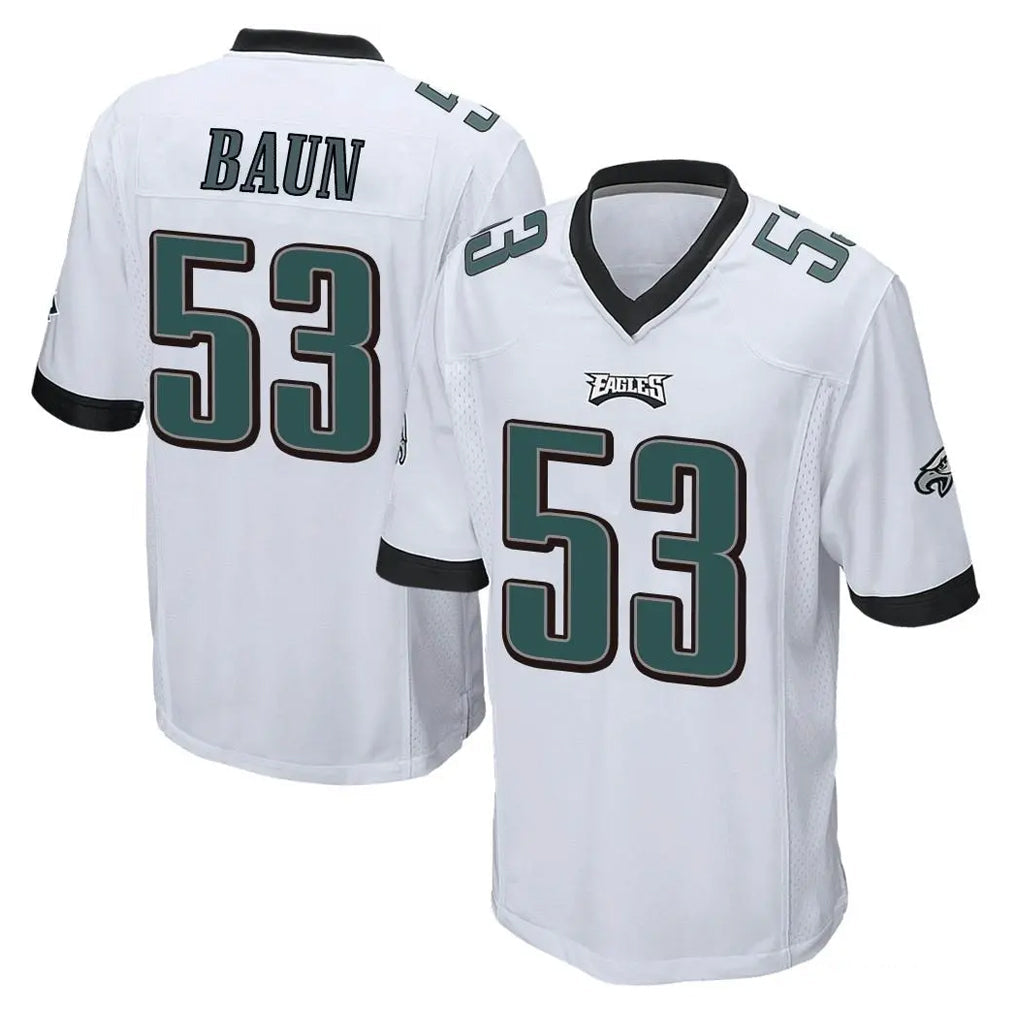 My Store P.Eagles #53 Zack Baun Player White Home Game Stitched Jerseys