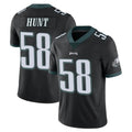My Store P.Eagles #58 Jalyx Hunt Player Black Limited Vapor Untouchable Home Game Stitched Jerseys