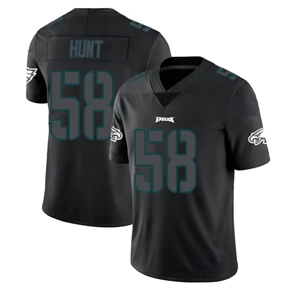 My Store P.Eagles #58 Jalyx Hunt Player Limited Black Impact Home Game Stitched Jerseys