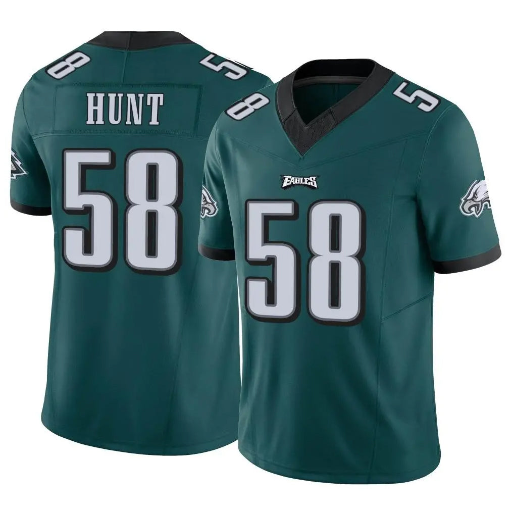 My Store P.Eagles #58 Jalyx Hunt Player Team Color Green Limited Vapor F.U.S.E. Home Game Stitched Jerseys