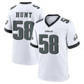 My Store P.Eagles #58 Jalyx Hunt Player White Game Home Stitched Jerseys