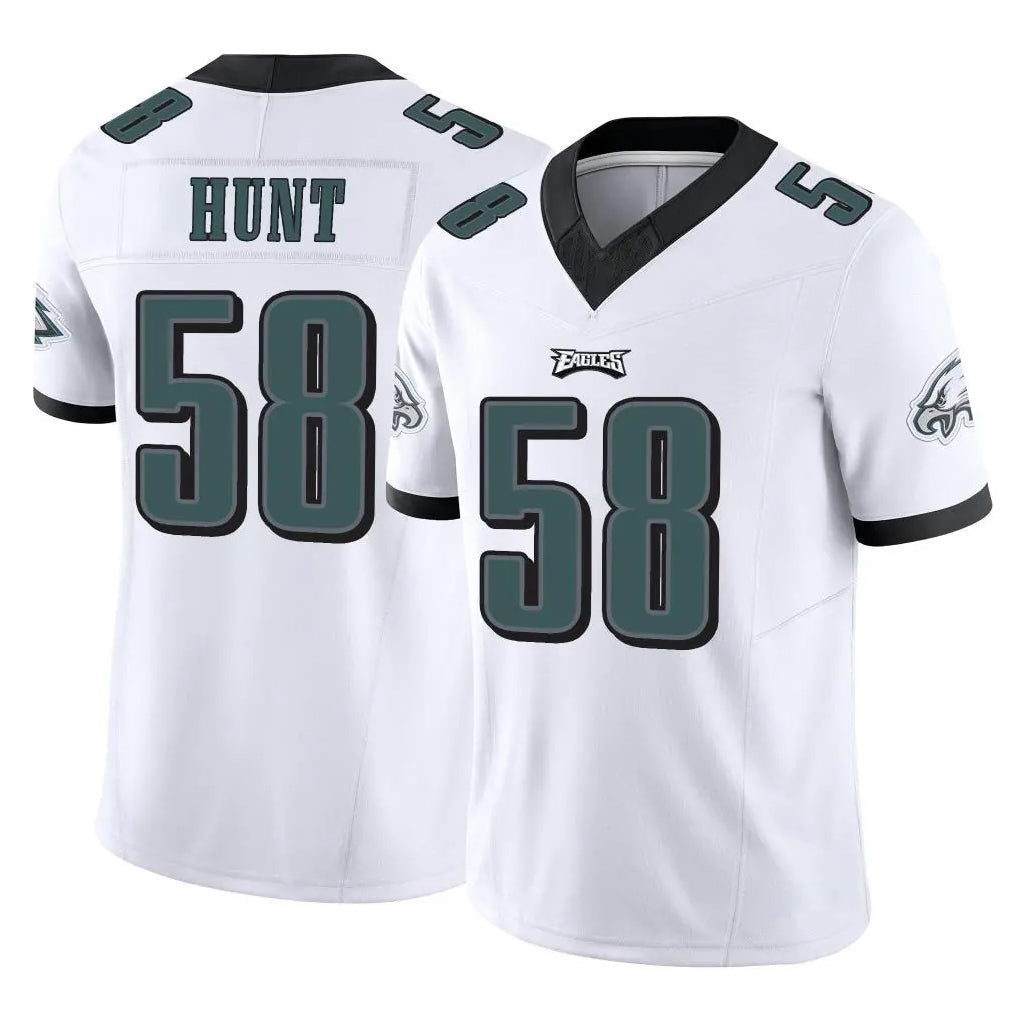 My Store P.Eagles #58 Jalyx Hunt Player White Limited Vapor F.U.S.E. Home Game Stitched Jerseys