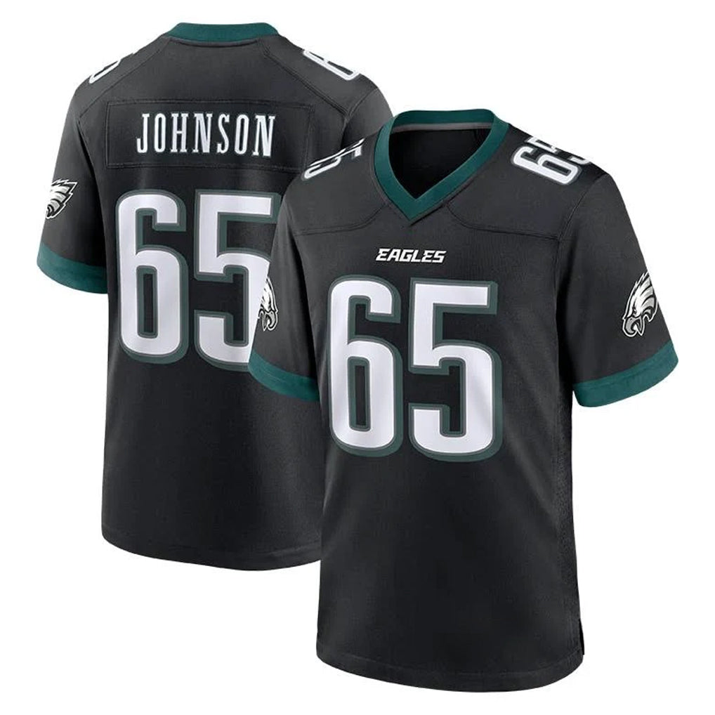 My Store P.Eagles #65 Lane Johnson Player Black Game Home Stitched Jerseys