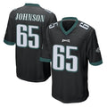 My Store P.Eagles #65 Lane Johnson Player Black Home Game Stitched Jerseys