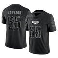 My Store P.Eagles #65 Lane Johnson Player Black Reflective Limited Home Game Stitched Jerseys