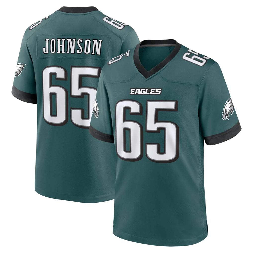 My Store P.Eagles #65 Lane Johnson Player Green Home Game Stitched Jerseys