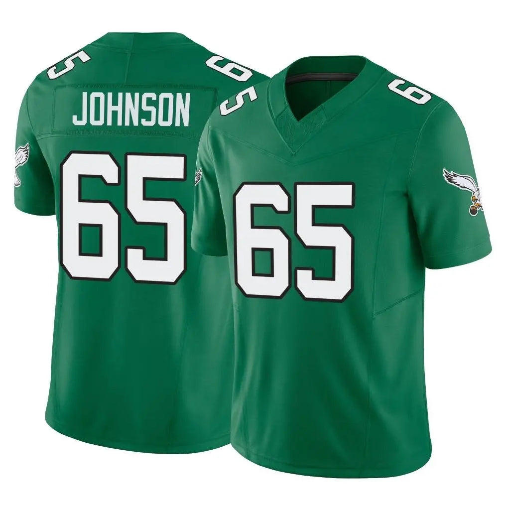 My Store P.Eagles #65 Lane Johnson Player Green Kelly Alternate Vapor F.U.S.E. Home Game Stitched Jerseys