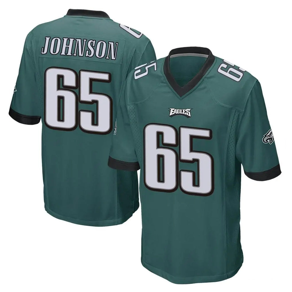My Store P.Eagles #65 Lane Johnson Player Team Color Green Home Game Stitched Jerseys