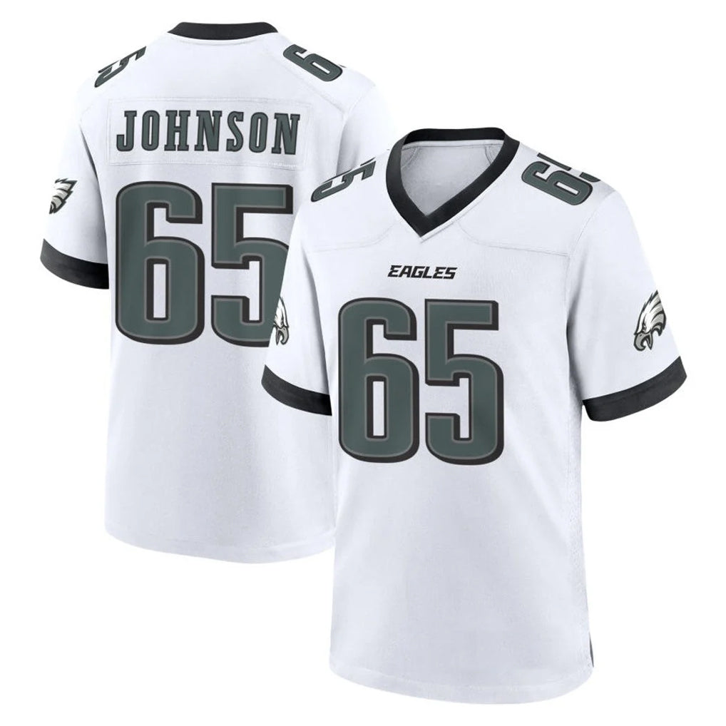 My Store P.Eagles #65 Lane Johnson Player White Game Home Stitched Jerseys