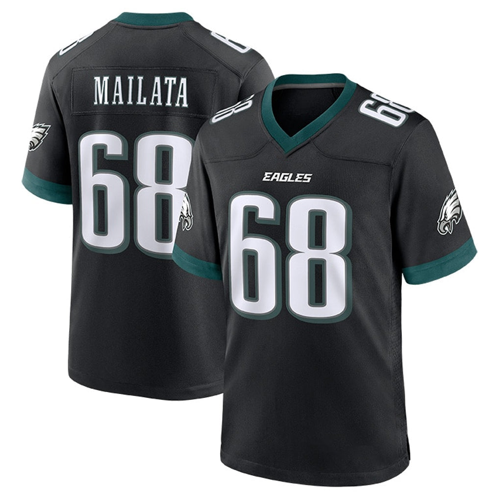 My Store P.Eagles #68 Jordan Mailata Player Black Game Home Stitched Jerseys