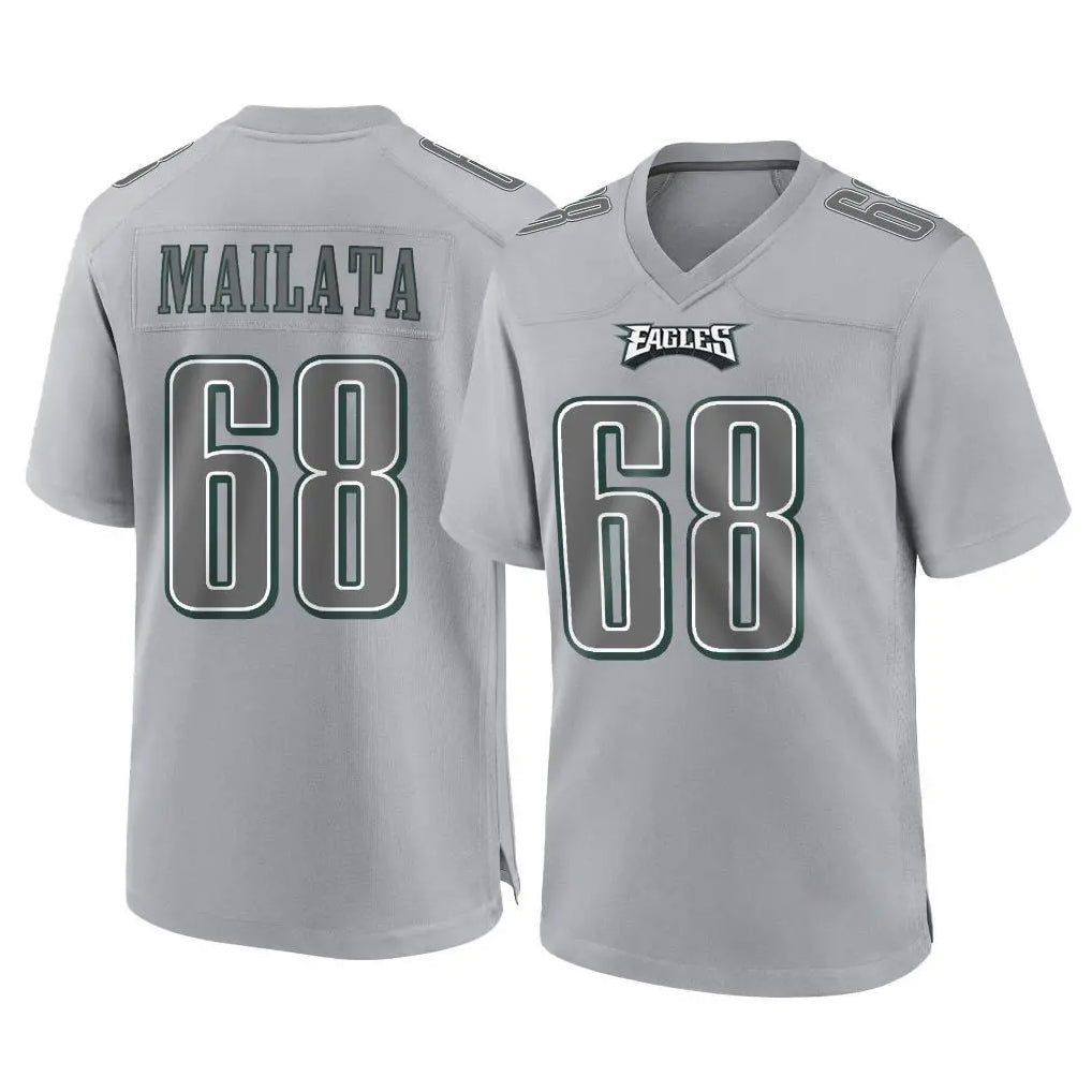 My Store P.Eagles #68 Jordan Mailata Player Gray Atmosphere Fashion Home Game Stitched Jerseys