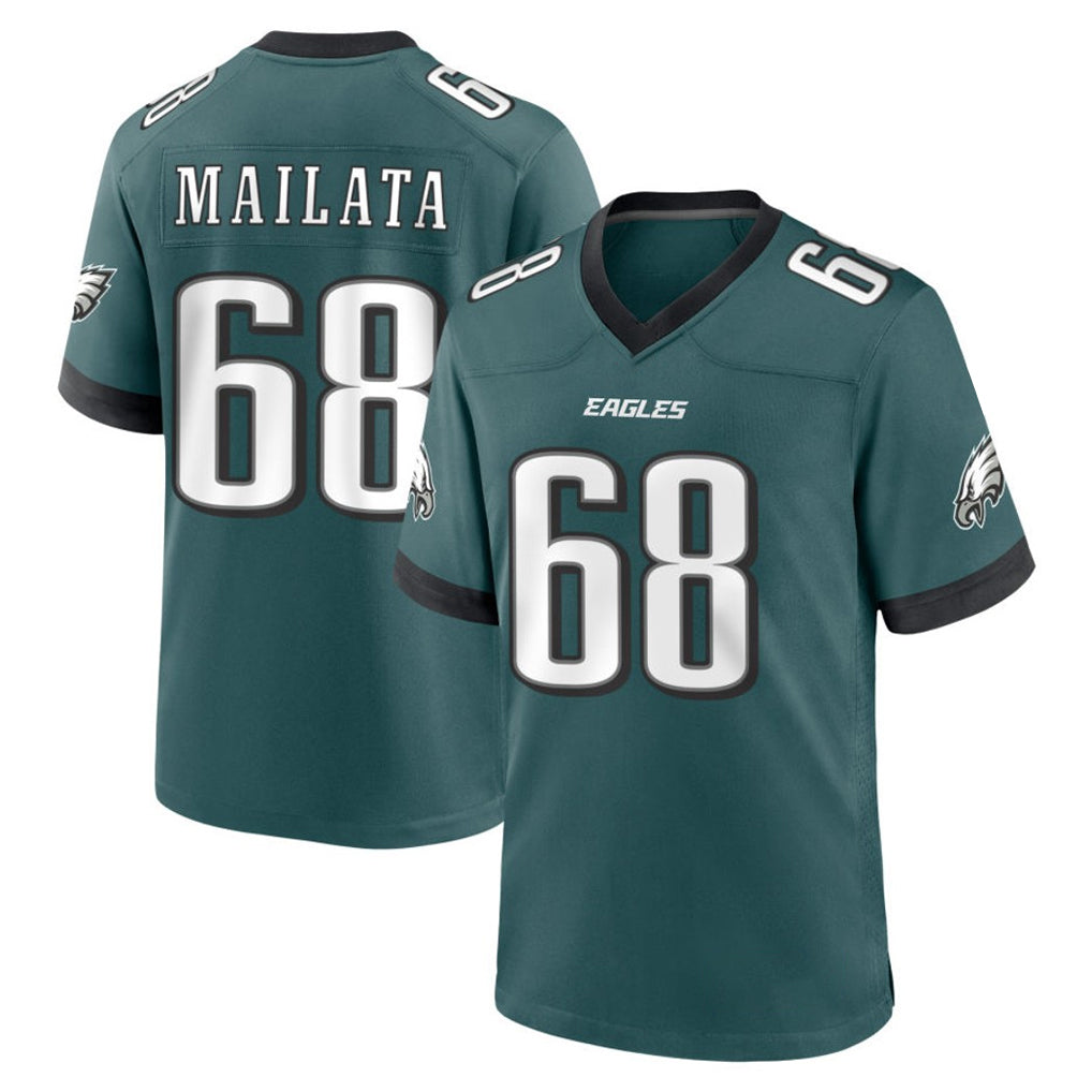 My Store P.Eagles #68 Jordan Mailata Player Green Home Game Stitched Jerseys